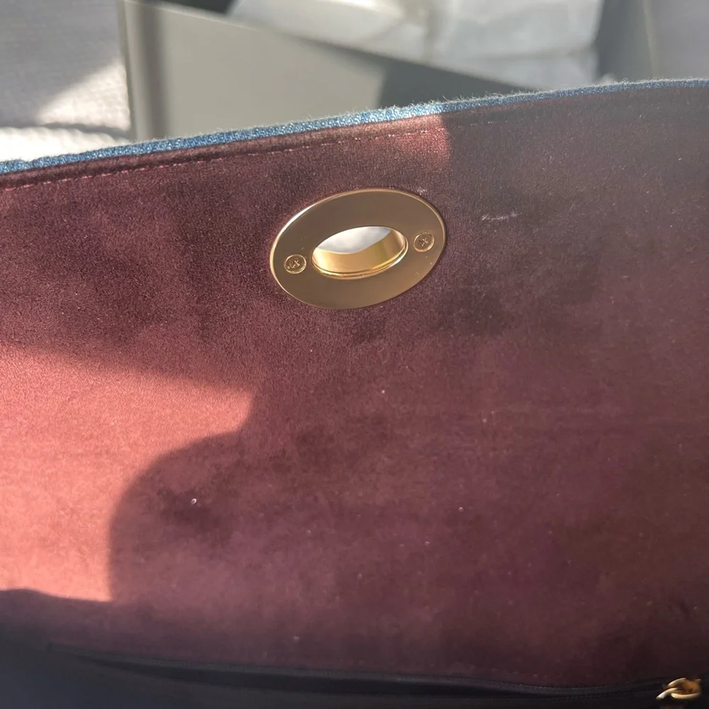 #Coach Blue Marley Top Handle - Picture 7 of 17